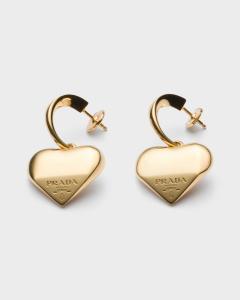 Prada Серьги Eternal Gold средней длины из желтого золота