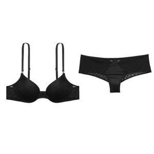 Комплект нижнего белья женский черный Victoria's Secret, Комплект (Черный)