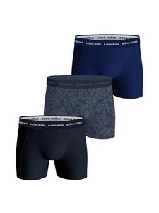 Björn Borg Комплект из 3 боксерских трусов, черно-синие