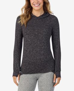 Женская мягкая трикотажная туника с длинными рукавами и капюшоном Cuddl Duds, Heather coal