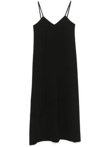 Платье миди с нашивками Société Anonyme, черный