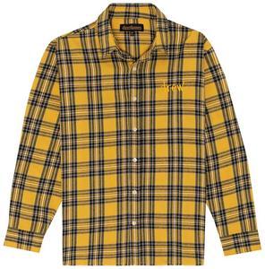 Лонгслив Drew House Scribble Long-Sleeve Button Up Core Plaid 'Core Plaid', желтый