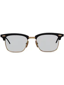 Солнцезащитные очки в квадратной оправе Thom Browne Eyewear, черный