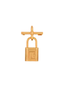 Брошь в виде замка Pulse из латуни Balmain, золото