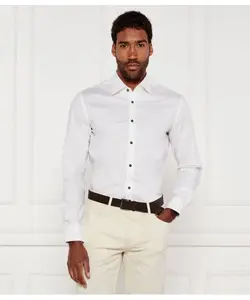 Рубашка h-hank-kent-c1-214 Slim fit Boss, белый