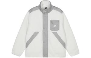 Бархатная куртка мужская белая New Balance, белый