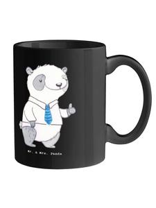 Кружка мэра-супергероя с надписью Singing in Black Mr. & Mrs. Panda