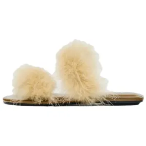 ZARA Тапочки-слайды женские желтые