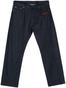 Off-White джинсы с вышитым логотипом