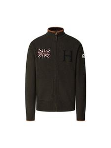 Вязаный кардиган Hackett London HERITAGE, Olive