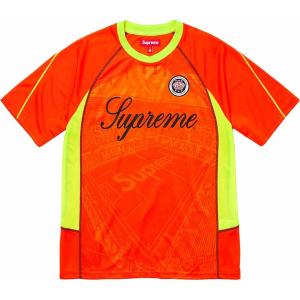 Спортивная футболка jacquard soccer jersey 'orange yellow' Supreme, оранжевый