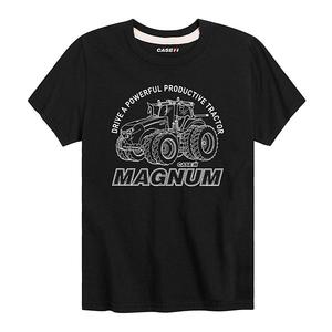 Футболка с принтом Case IH Magnum Drive для мальчиков 8-20 Licensed Character, Black