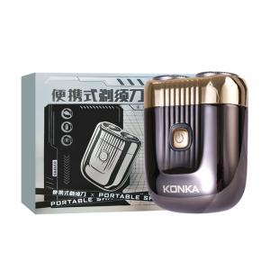 Ktxd 1311 t роторная бритва с двумя головками, электрическая дорожная моющаяся, портативная мини перезаряжаемая KONKA, черный