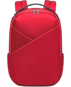 Повседневный рюкзак Origami для 16-дюймового ноутбука черный ультра-сатин нейлон унисекс рабочий и туристический многокамерный рюкзак Lux & Nyx