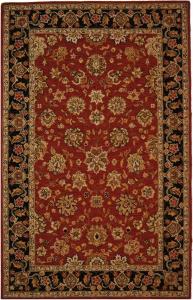 Ковер SAFAVIEH, 275 x 366 см, Chelsea Collection, Rose & Black, ручной работы в стиле French Country из шерсти, идеален для помещений с высокой проходимостью в гостиной, спальне (HK505C)