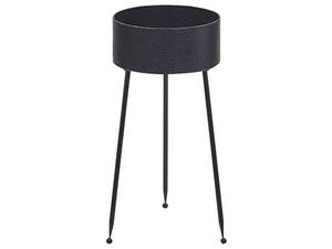 Уличный цветочный горшок Beliani LEIKA, 29x26x26 см, черный