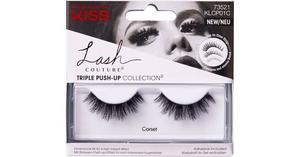 Поцелуй, ресницы на корсете, KISS