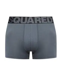 Хлопковые боксерские шорты с логотипом Dsquared2, серый