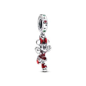Шарм Minnie Mouse Ice Skating Dangle Pandora, стерлинговое серебро