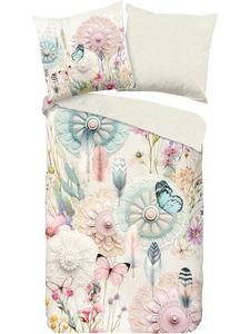 Двустороннее постельное белье из сатина в цвете Hip, 155 x 220 + 80 x 80 см