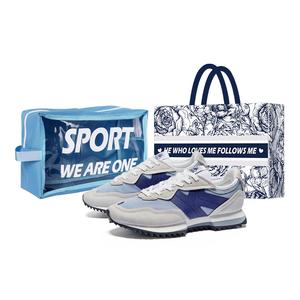 Антискользящие износостойкие низкие повседневные кроссовки Unisex Cool Gray Blue Kappa, Cool Gray/Dove Blue