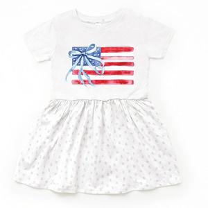 Платье для малышей Watercolor flag coquette The Juniper Shop, White Spot