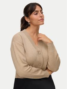 Кардиган regular fit Gold Art 10332210 Vero Moda, бежевый