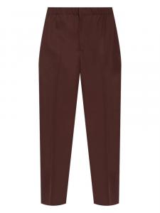 Шерстяные брюки Jil Sander, коричневый