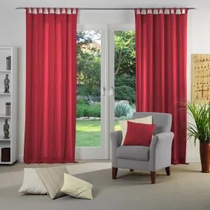 Штора LANGWASSER с петлями, 1 шт. Wirth, красный