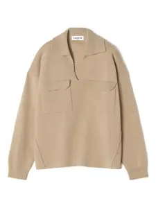 Свитер с накладными карманами Lanvin, нейтральный
