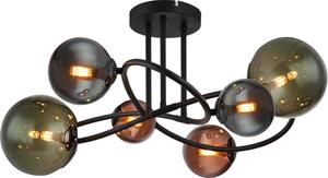 Светодиодный потолочный светильник Globo, 65x25 см, цвет Petrol/Bronzefarben/Grau/Grün