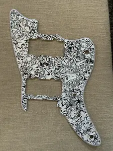 Fender Jazzmaster ST тремоло пикгард - бело-черная перламутровая