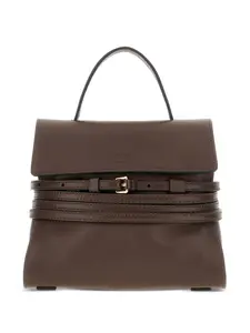 Маленькая сумка-тоут Tie Me Moschino, коричневый
