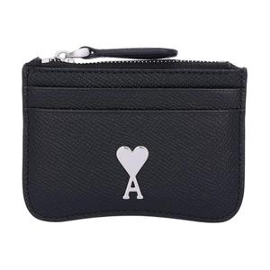 Кожаный кардхолдер мужской черный AMIPARIS