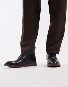 Броги Raven со шнуровкой из черной кожи Schuh