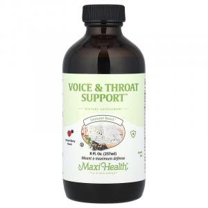 Maxi Health, Voice & Throat Support , натуральные ягоды, 237 мл (8 жидк. Унций)