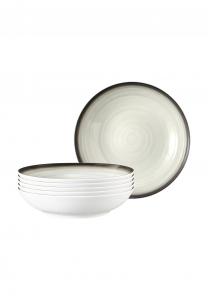 Набор из 6 суповых тарелок terra ø 21,2 см Terra Seltmann Weiden, бежево-серый