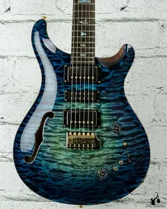 PRS Private Stock #11967 Специальная полузакрытая модель Aqua Violet Glow с оригинальным футляром