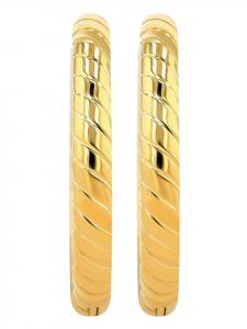 Adeliás Женские серьги - серьги-кольца на шарнирах из нержавеющей стали с золотым покрытием