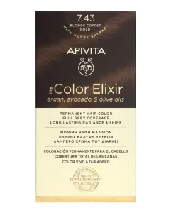 Постоянное окрашивание My Color Elixir Apivita, N7.43