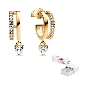 Pandora Позолоченные серьги Women's Gold