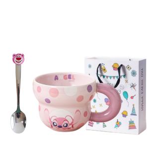 Кружка Lotso с изображением Винни-Пуха и Стича, 300 мл Disney, angel+spoon+shopping bag