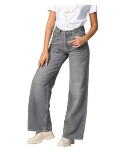 Свободные, расклешенные джинсовые брюки Kocca, серый