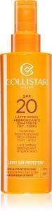 Умный солнцезащитный крем-спрей для загара с увлажняющим молочком SPF 20, защитный лосьон SPF 20+ Collistar, 200 мл