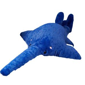 Интересная плюшевая игрушка Sawtooth Shark высотой 55см/95см/140см/180см Fox fairy, синий