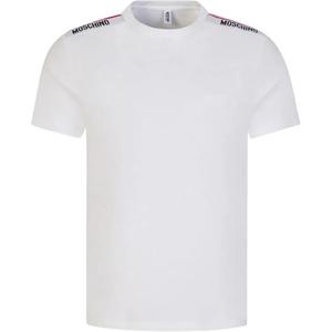 Футболка Logo-Tape Crewneck MOSCHINO, белый