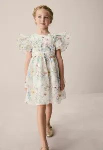 Коктейльное платье/вечернее платье прямого кроя с цветочным узором в виде лепестков Laura Ashley, Multi Alford Meadow