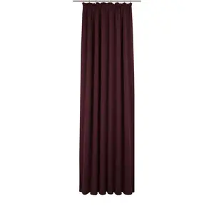 Штора Newbury с присборенной лентой, 1 шт., по размеру Wirth, Aubergine
