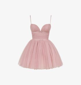 Атласное мини-платье Эммелиетт House Of Cb, розовый