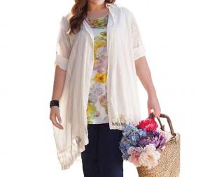 Блузка женская On The Plus Side, кремовый